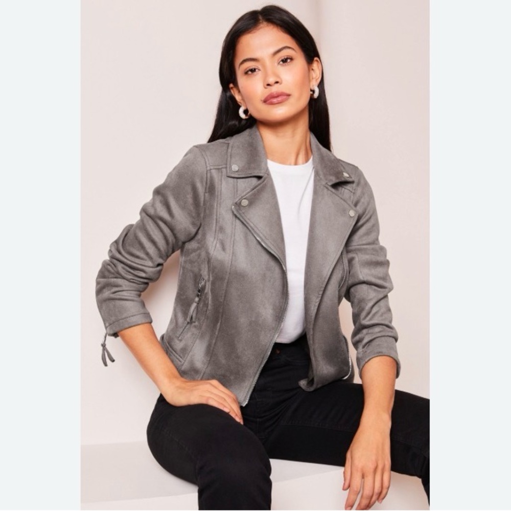 Philosophy Women’s Gray Suede Jacket